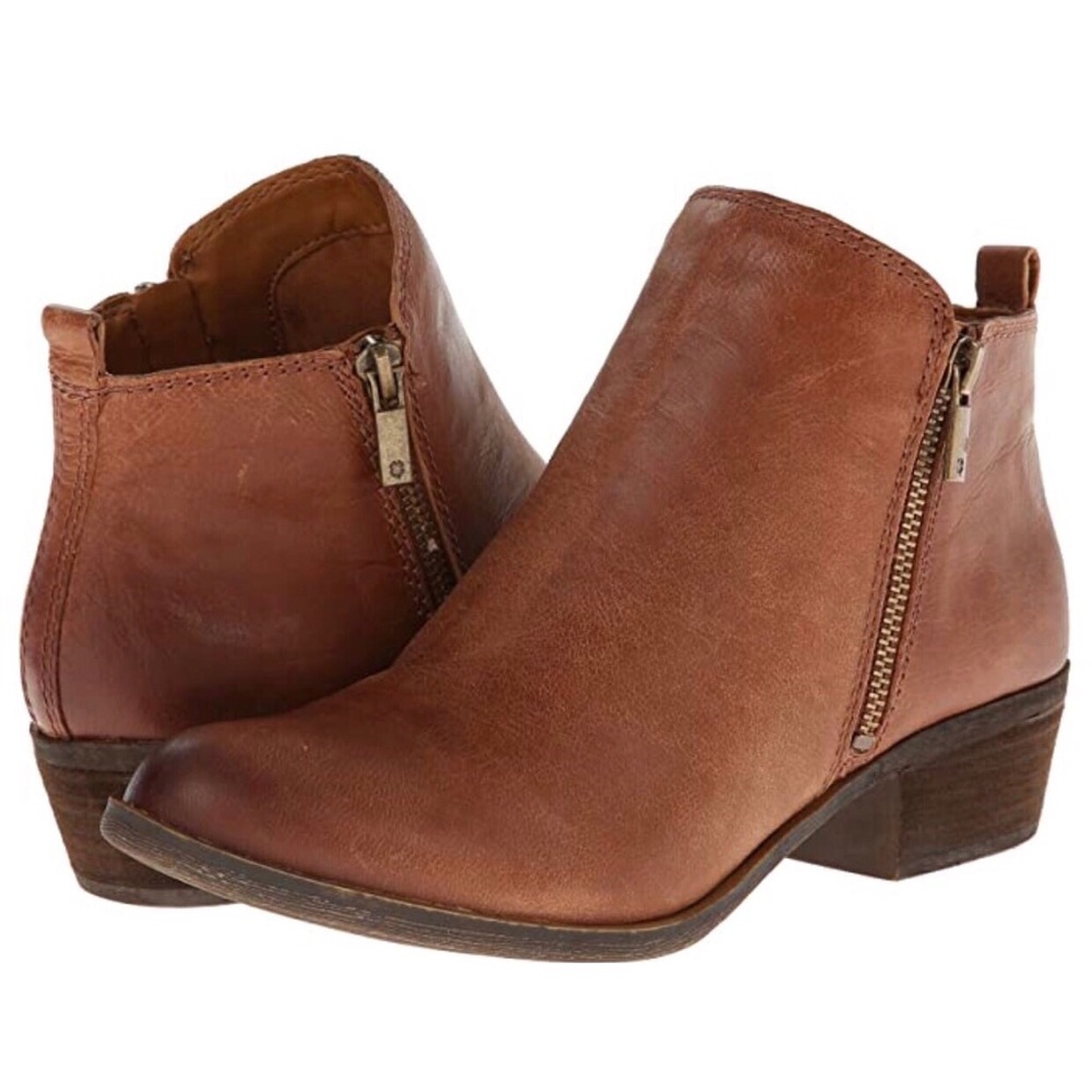 Lucky Basel Distressed Leather AnkleBoot